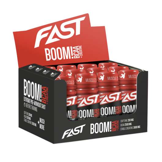 12 x FAST Boom! BCAA shot, 60 ml