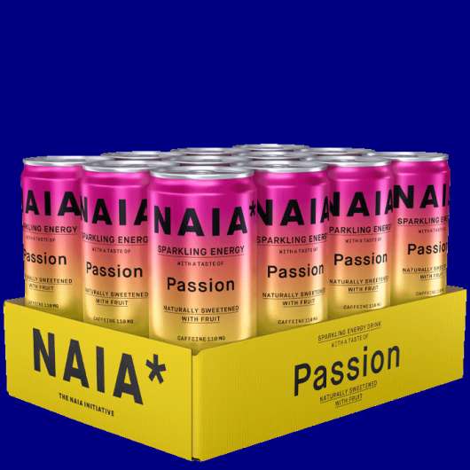 12 x NAIA Energy Drink, 330 ml, Passion