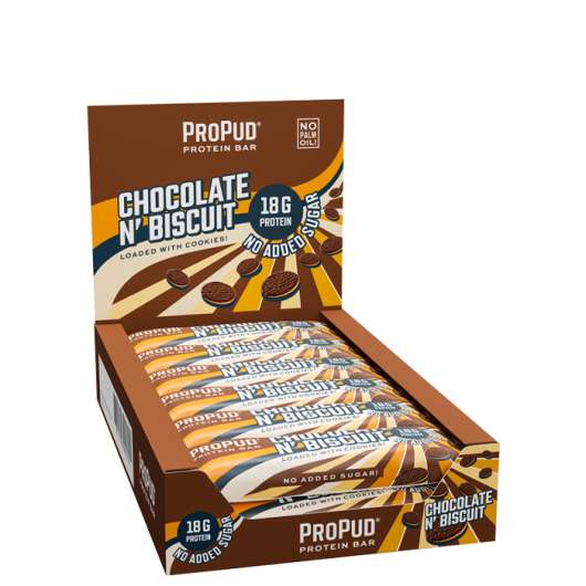 12 x ProPud Protein Bar, 55 g, Chocolate N