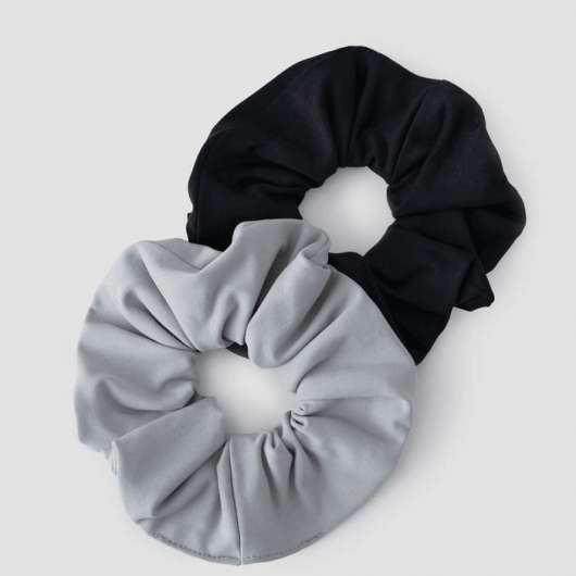 2-Pack Scrunchie, Black/Silver Mist