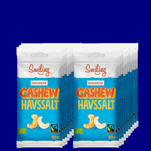 20 x Smiling Cashew Havssalt, 50 g
