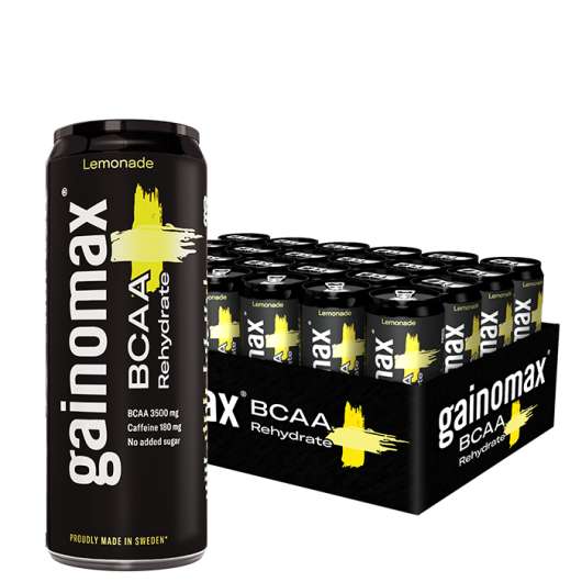 24 x Gainomax BCAA+Rehydrate 330 ml Lemonade