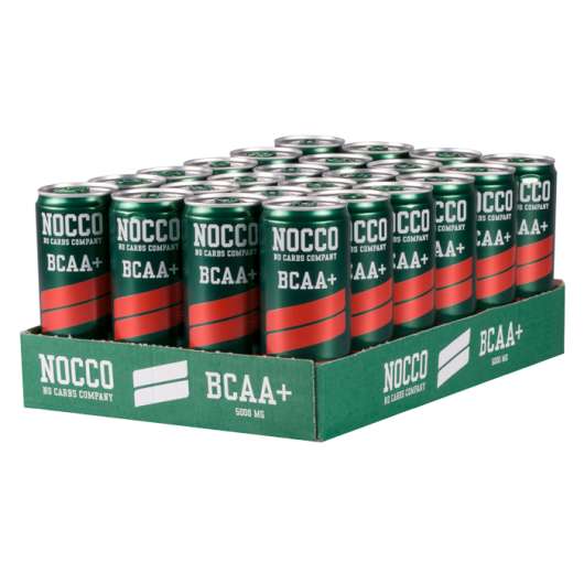 24 x NOCCO BCAA, 330 ml, Koffeinfri, Kort datum
