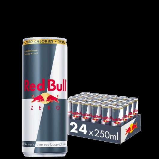 24 x Red Bull Energidryck Zero, 250 ml