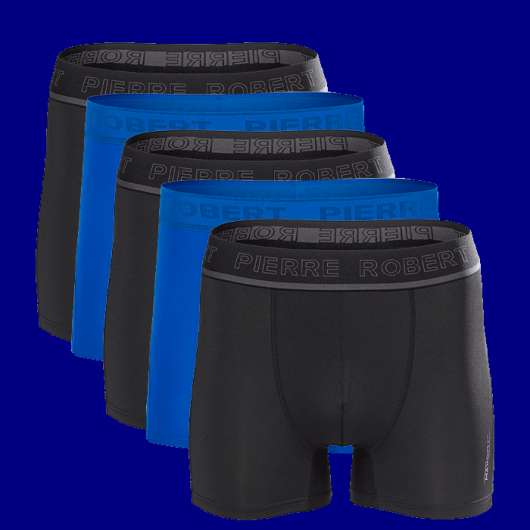 5-Pack Sports Boxer Men, Black/Blue