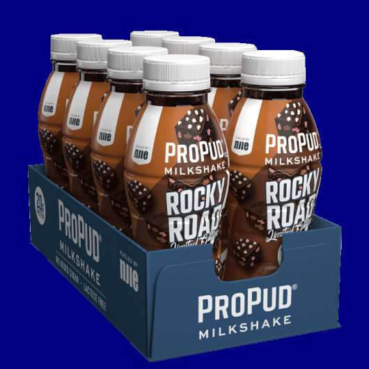 8 x ProPud Protein Milkshake, 330 ml, Rocky Road