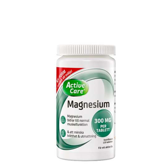 Active Care Magnesium 300 mg, 120 tabletter