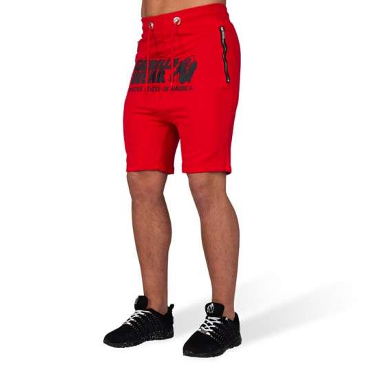 Alabama Drop Crotch Shorts, Red