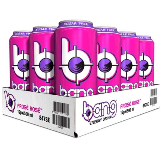 Bang Energy 500 ml 12-pack - Frosé Rosé