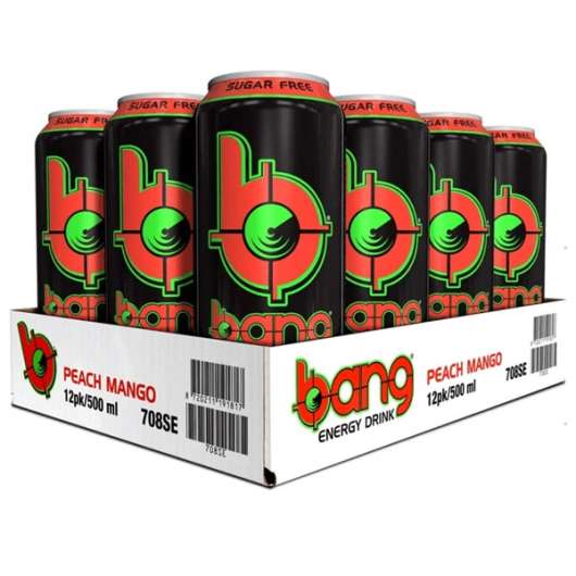 Bang Energy Peach Mango 12x500ml