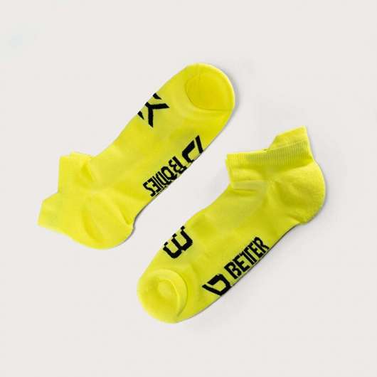 BB Short Socks 2-Pack, Neon Yellow