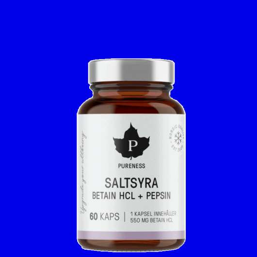 Beteine HCL -saltsyra, 60 caps