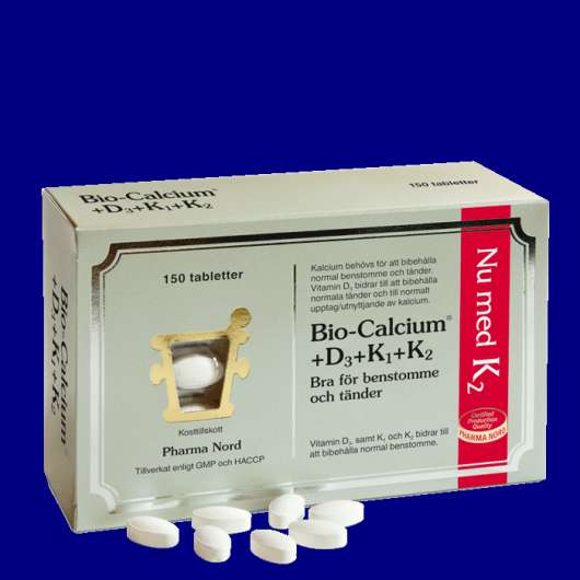 Bio-Calcium + D3 K1 & K2 150 tabletter