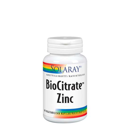 BioCitrate Zinc 25 mg, 60 kapslar