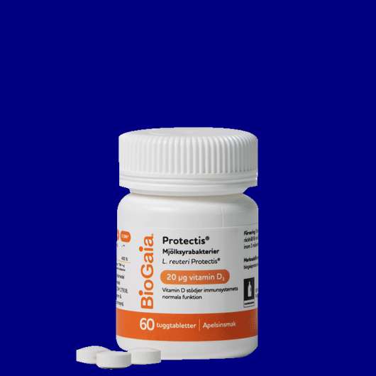 BioGaia Protectis Vitamin D3+, 60 st tuggtabletter