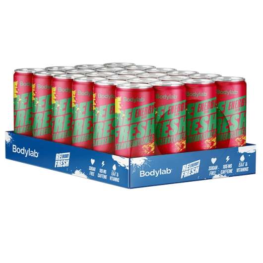 Bodylab Refresh Energy Drink Strawberry/Lime 24x330ml