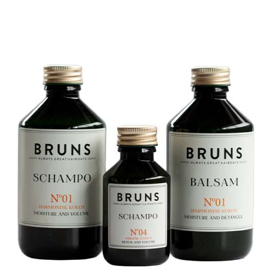 Bruns Kit Shampoo och Balsam N01 Plus Gåva Shampo 100 ml N04