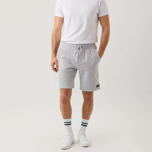 Centre Shorts, Light Grey Melange