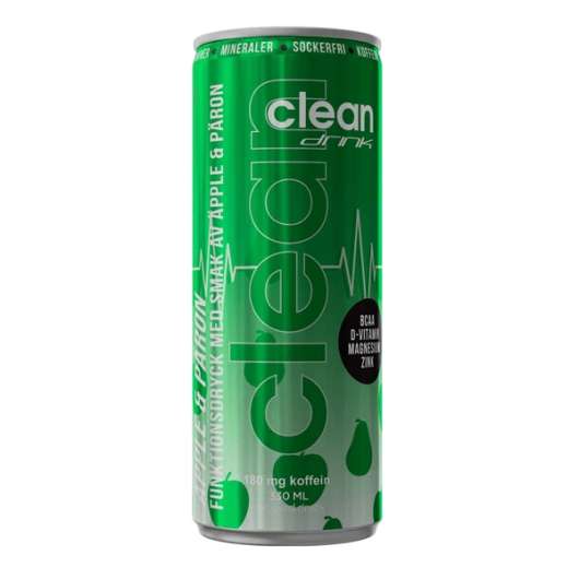 Clean Drink BCAA Äpple & Päron 330ml