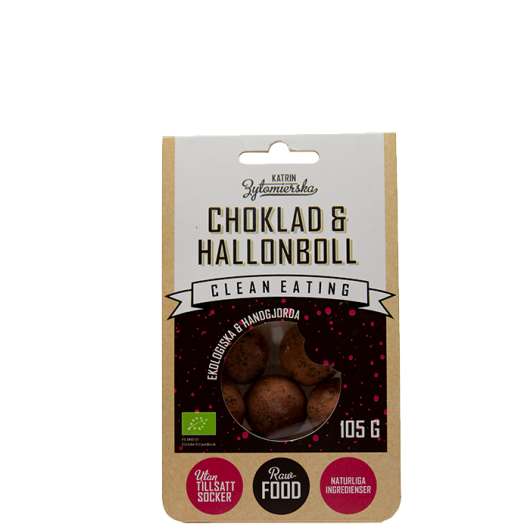Clean Eating Choklad & Hallonboll, 105 g
