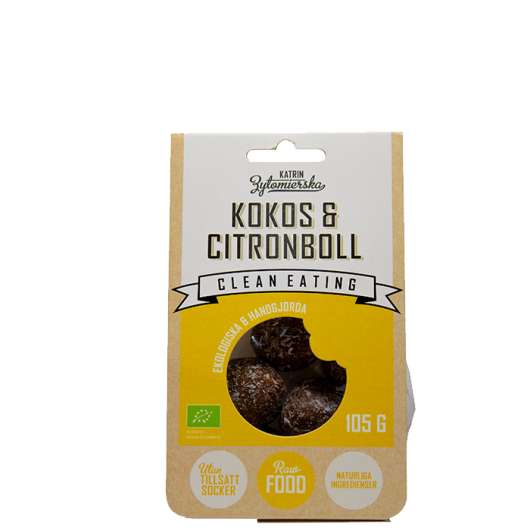 Clean Eating Kokos & Citronboll, 105 g
