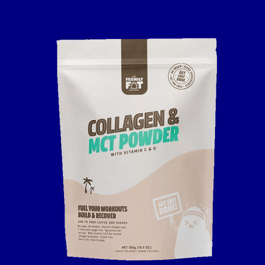 Collagen & MCT-pulver med vitamin C & D, 300 g