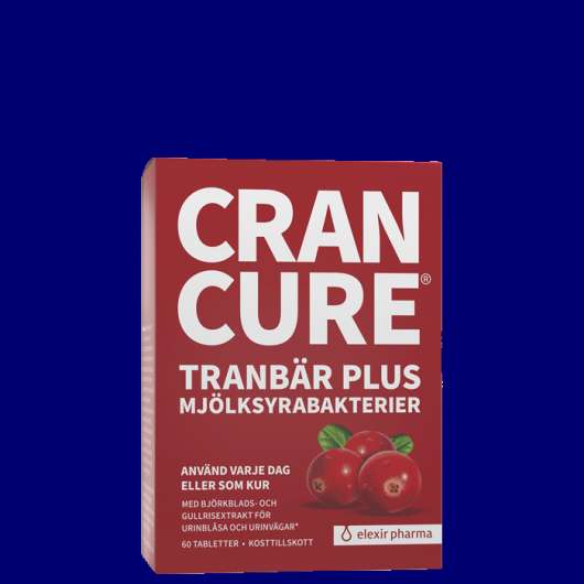 Cran Cure® tranbär plus mjölksyrabakterier 60 tabletter