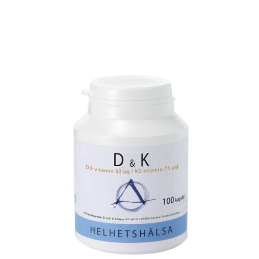 D & K vitamin, 100 kapslar