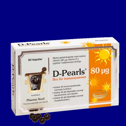 D-Pearls 80 µg (3200 IE), 80 kapslar