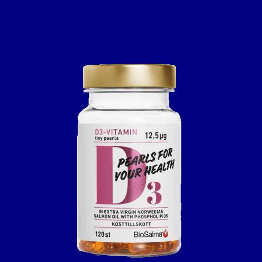 D3-vitamin 12,5µg Tiny Pearls, 120 kapslar