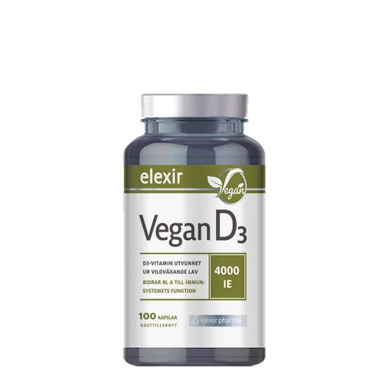 D3-vitamin Vegan 100 kapslar