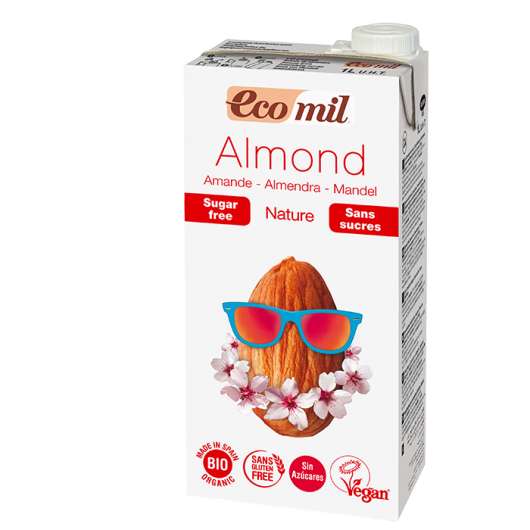 Ecomil Almond sugarfree, 1000 ml