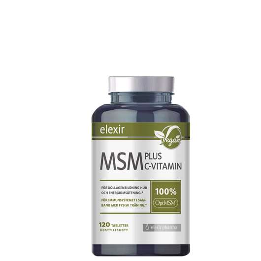 Elexir Pharma MSM + C Vitamin, 120 tabletter