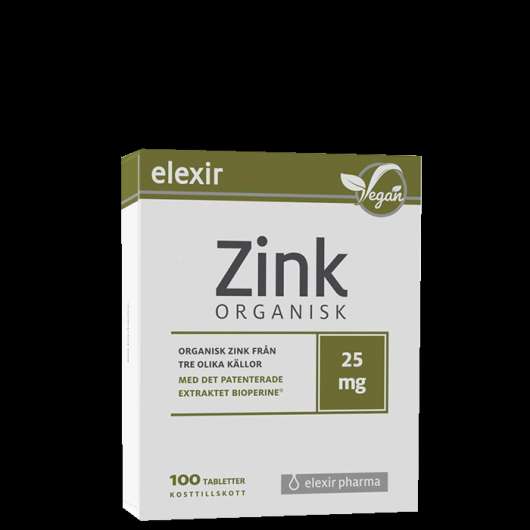 Elexir Zink 25 mg, 100 tabletter