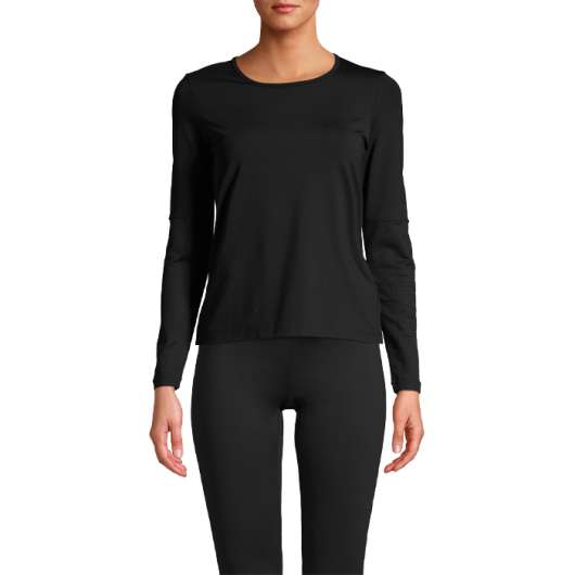 Essential Long Sleeve with Mesh Insert, Black