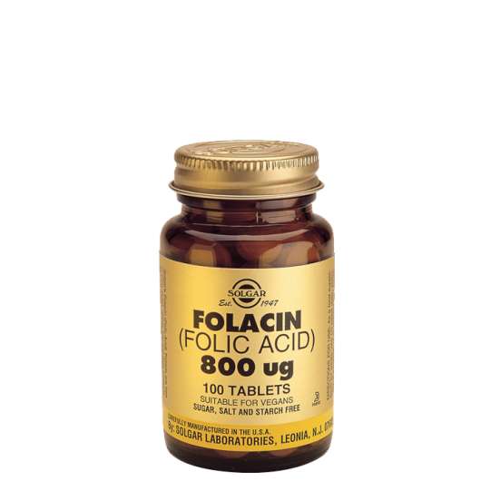 Folic Acid 800 mcg, 100 tabletter