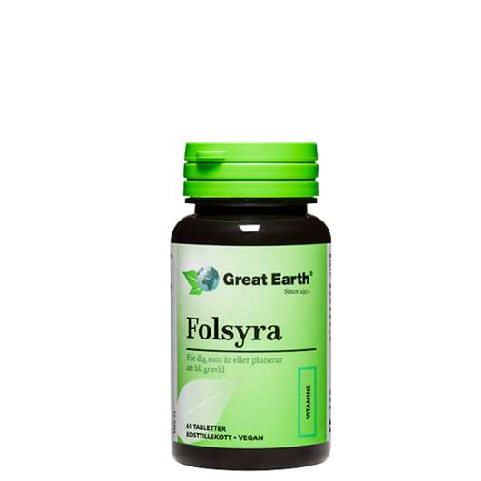 Folsyra 400 mcg, 60 tabletter