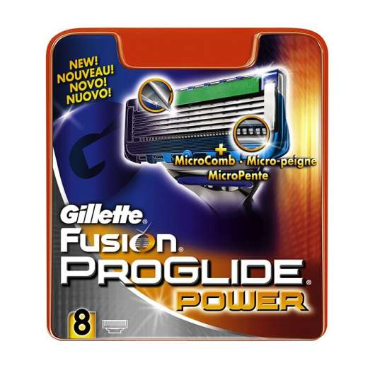 Gillette Blades Male ProGlide Power, 8 Pack