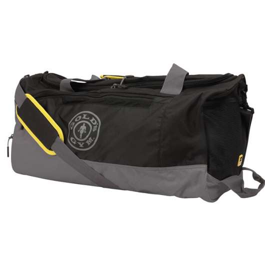 Golds Gym Contrast Travel Bag, Black