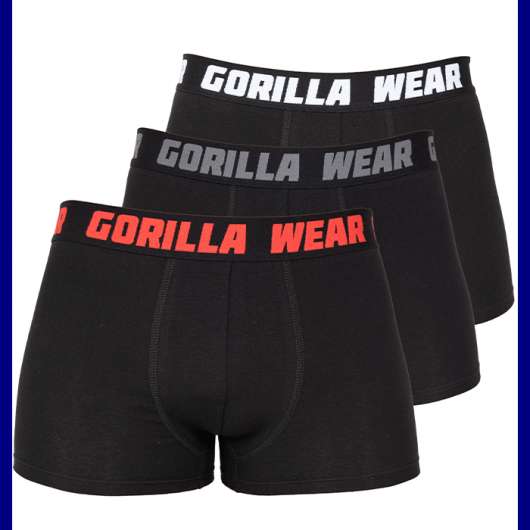 Gorilla Wear Boxershorts 3-pack, Black