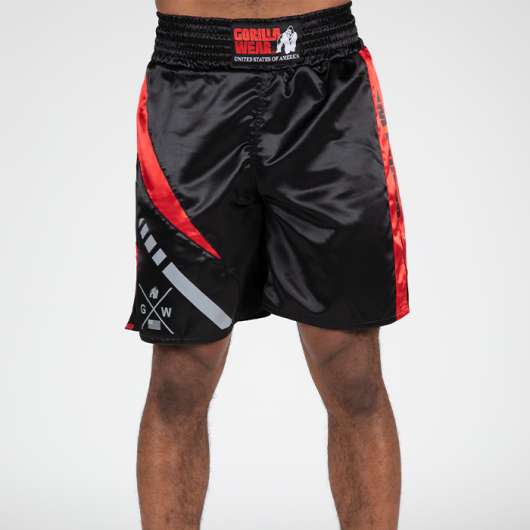 Hornell Boxing Shorts, Black/Red