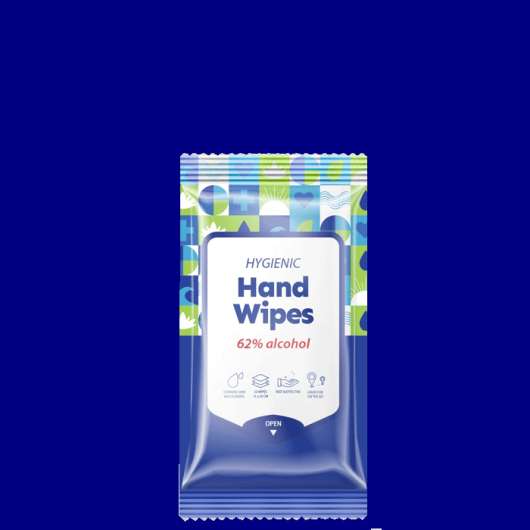 Hygienic Hand Wipes 62% Alcohol, 20 st