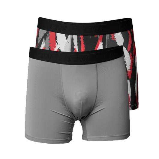 ICANIWILL Sport Boxer Grey/Red 2-pack