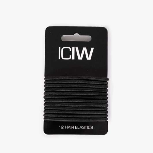 ICIW 12-Pack Sport Hair Ties, Black