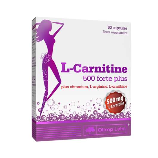 L-Carnitine 500 Forte Plus, 60 kapslar