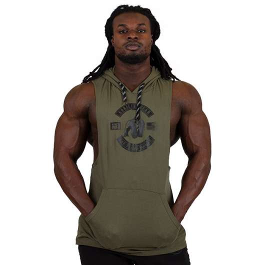 Lawrence Hooded Tank Top, Army