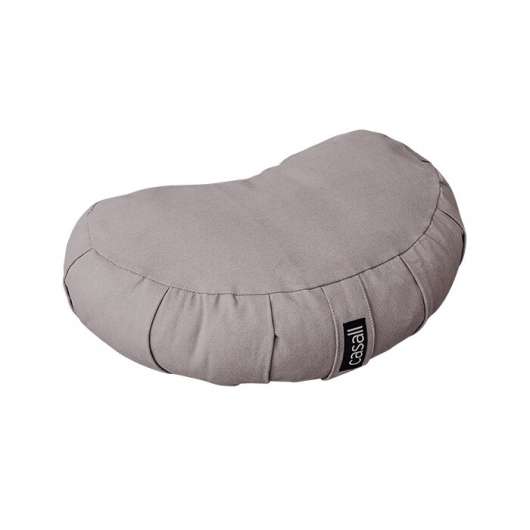 Meditation pillow halfmoon shape, Warm grey