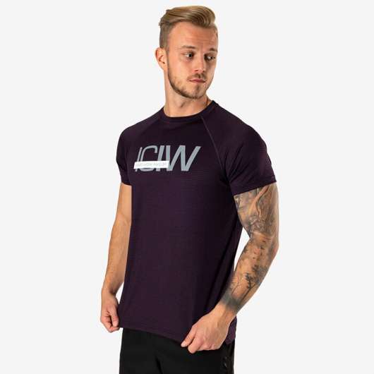 Mesh Training T-shirt, Purple Melange