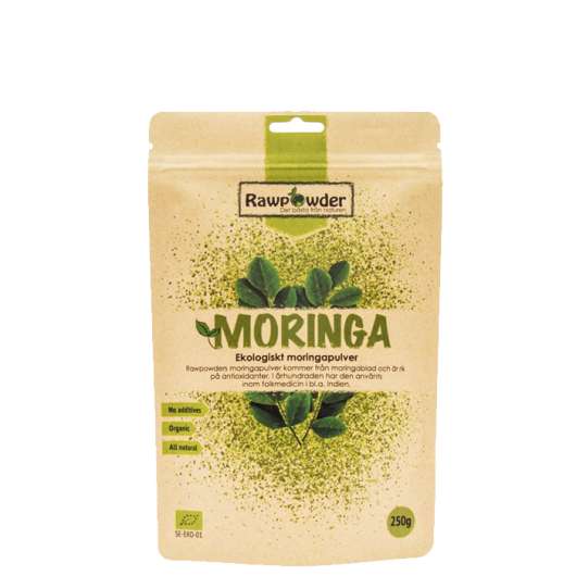 Moringa, Ekologiskt Moringapulver, 250 g