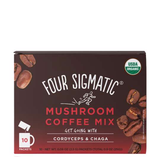 Mushroom Coffe Mix with Cordyceps & Chaga, 10 portioner